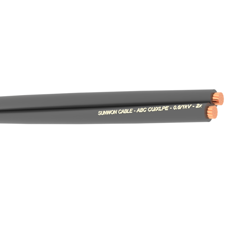Cáp đồng vặn xoắn hạ thế 2 lõi SUNWON- 0.6/1kV- ABC 2x 19 sợi
