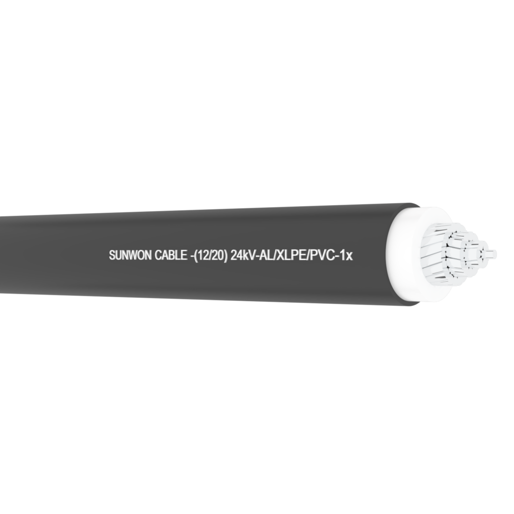 Cáp nhôm trung thế SUNWON- 12/20 (24)kV- AXV 1x