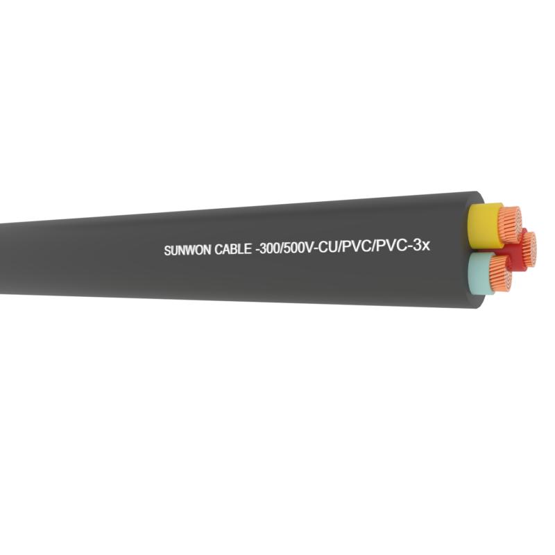 Dây điện 3 lõi mềm SUNWON- 300/500V- CVV 3x