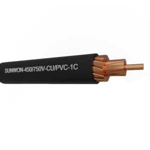 Cáp đồng bọc 1 lõi dẫn SUNWON-450/750V-CU/PVC 19 sợi