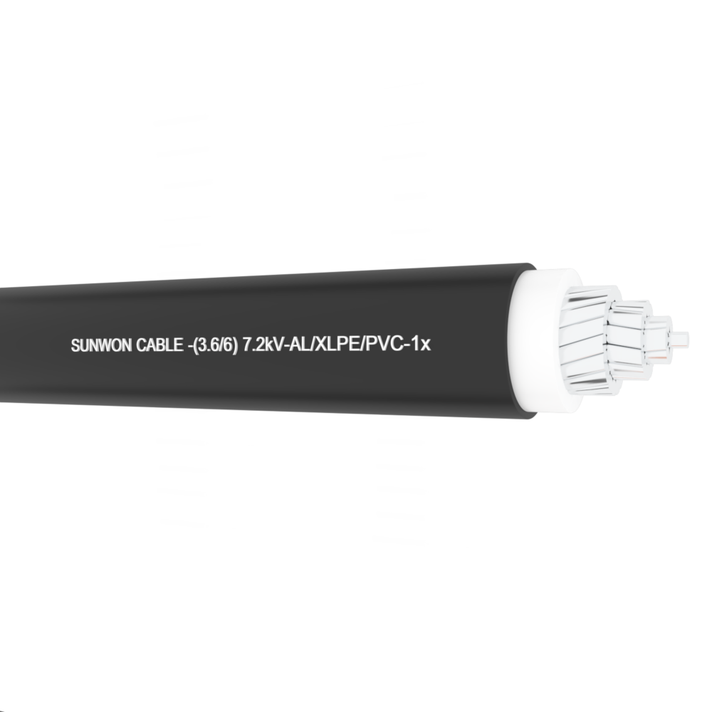 Cáp nhôm trung thế SUNWON- 3.6/6 (7.2)kV- AXV 1x