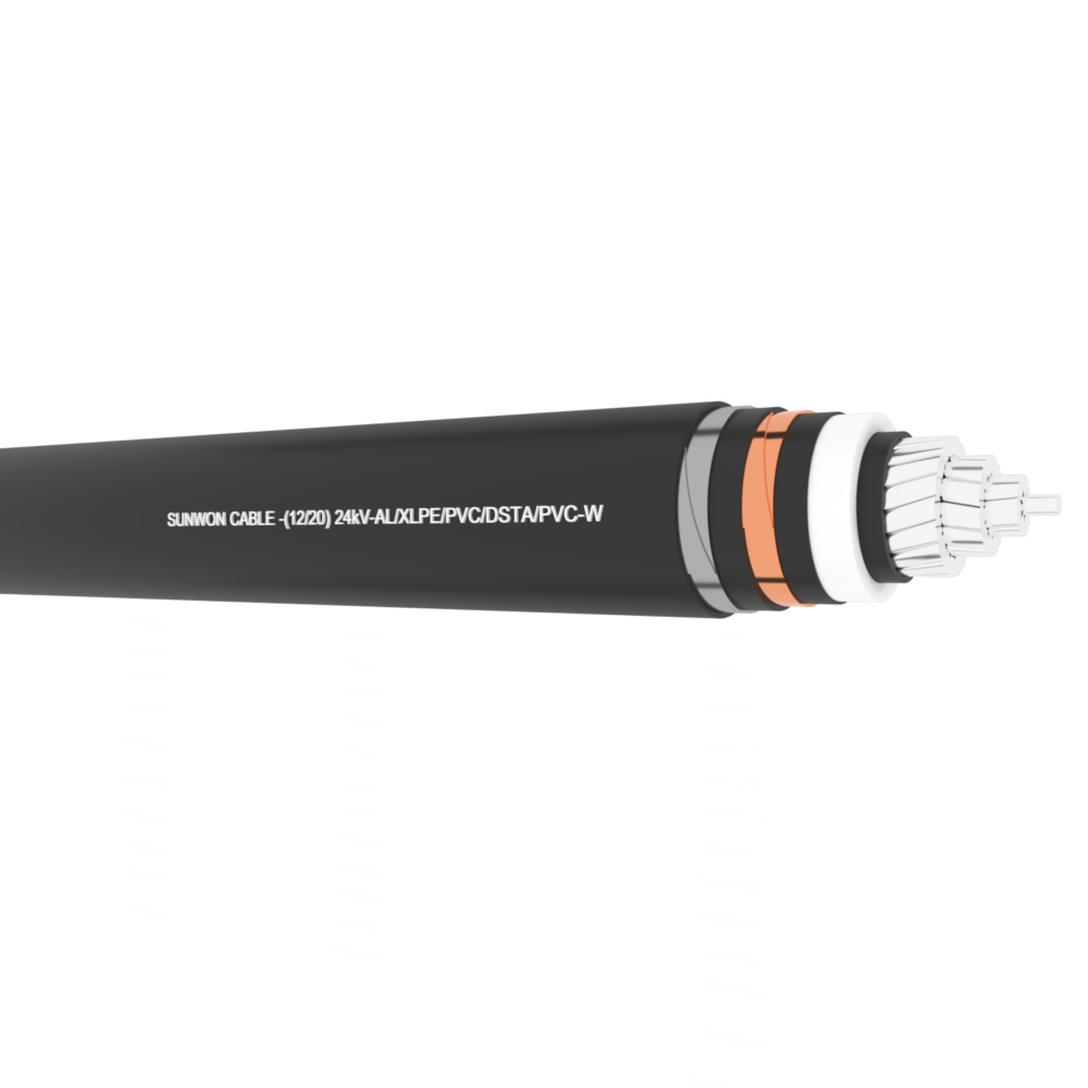 Cáp nhôm ngầm trung thế SUNWON- 12/20 (24) kV- AXSV 1x