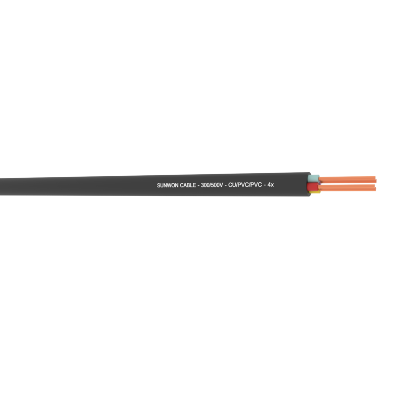 Dây điện 4 lõi mềm SUNWON- 300500V- CVV 4x