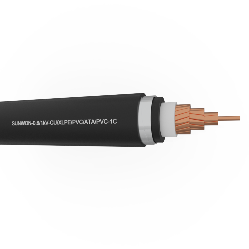 Cáp đồng Muller 1 lõi SUNWON-0.6/1kV-CU/XLPE/PVC/ATA/PVC-1C