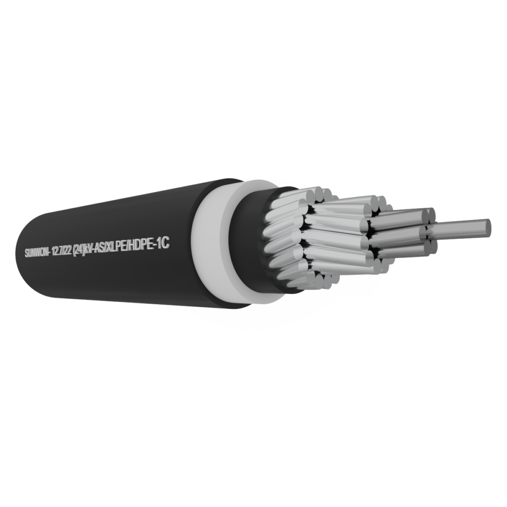 Cáp trung thế bán phần SUNWON-12.7/22 (24) kV-AS/XLPE/HDPE-1C