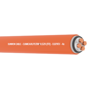 Cáp chống cháy, có giáp SUNWON - 0.61kV SWA (AWA) FR-PVC 4x