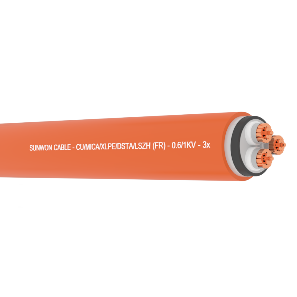 Cáp chống cháy, giáp băng thép SUNWON 0.61kV DSTAFR-PVC 3x 19 sợi (3)