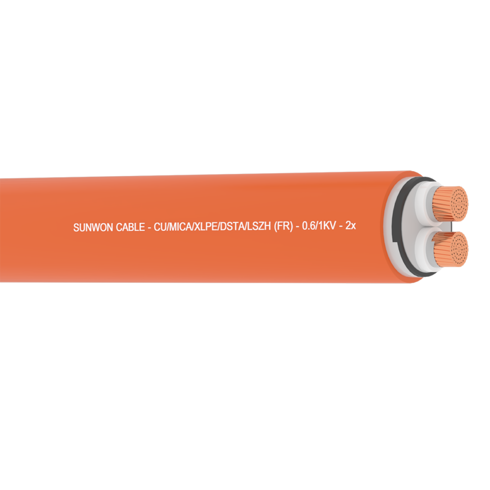 Cáp chống cháy, giáp thép SUNWON 0.61kV DSTAFR-PVC 2x 61 sợi (4)