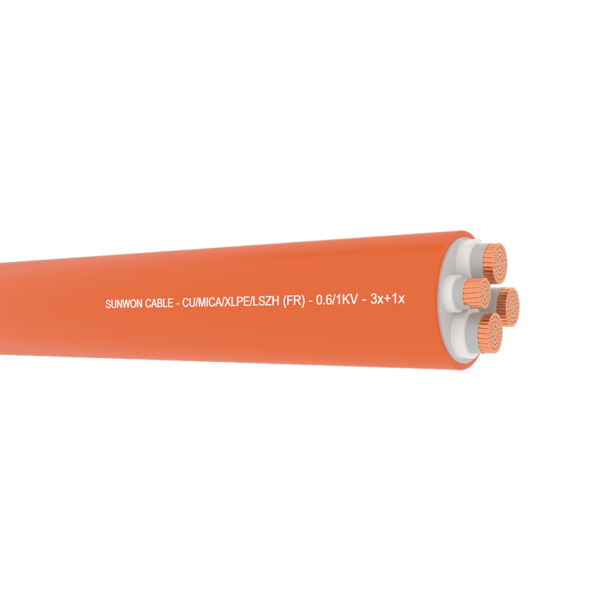 Cáp chống cháy, giáp thép SUNWON 0.61kV DSTAFR-PVC 3x+1x 61 sợi (1)