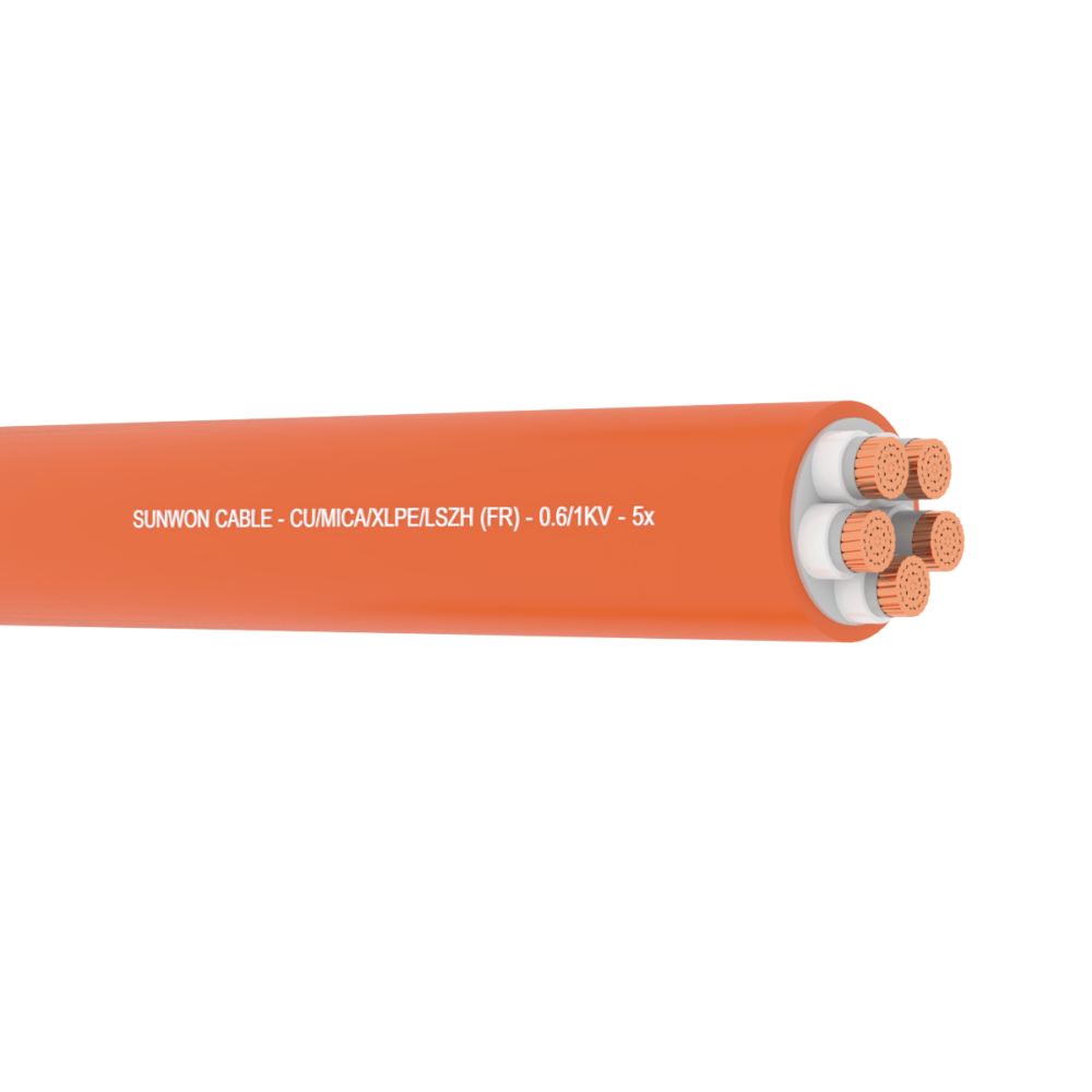 Cáp chống cháy, không giáp SUNWON - 0.61kV FR-PVC 5x 37 sợi